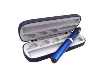Błękitna Insulina Kolorowe pudełko na pudełko Insulina Poduszka podróżna na długopisy Blaszane / PU Leather Material