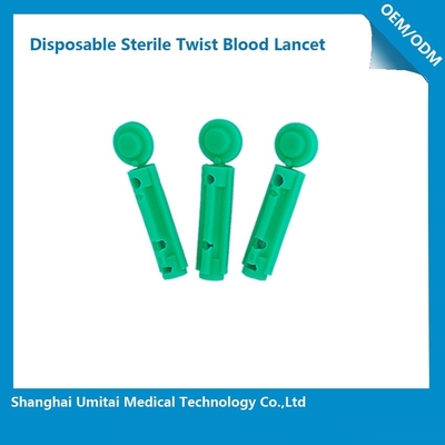 Jednorazowa sterylna Lancet krwi do pobierania krwi 1.8 - 2.4mm Rozmiar